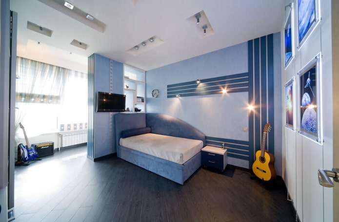 color scheme of a bedroom for a teenage boy