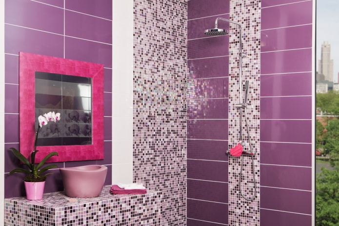 Pink details and mosaics