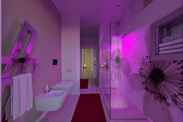 Bathroom with lighting