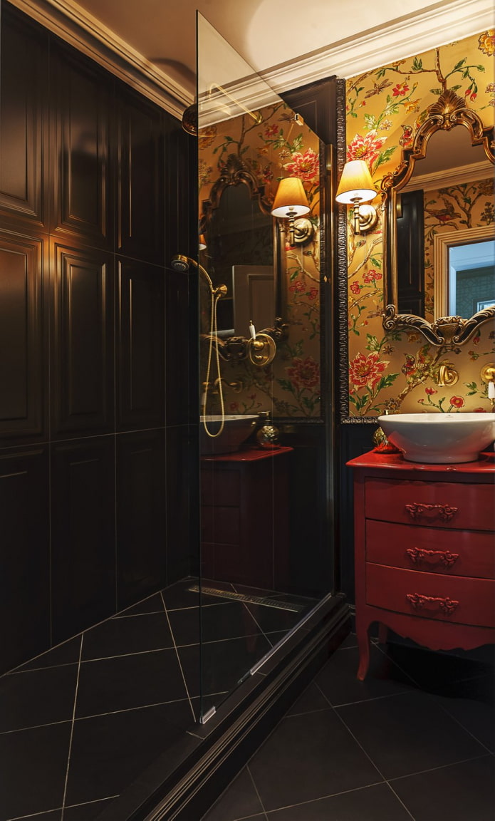 neoklasszikus fürdőszoba