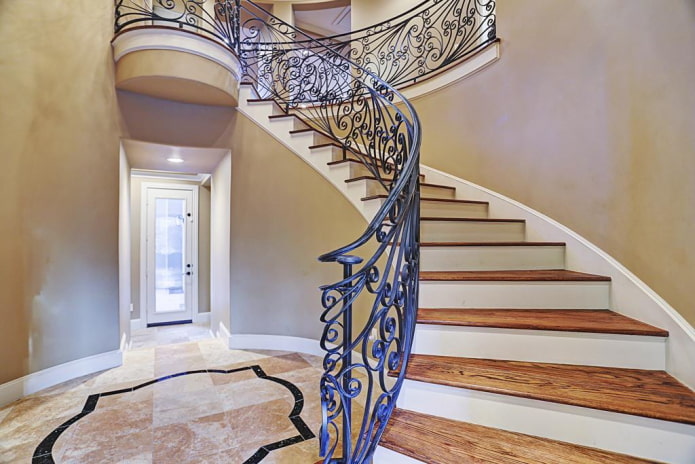 staircase design in the interior of a private house