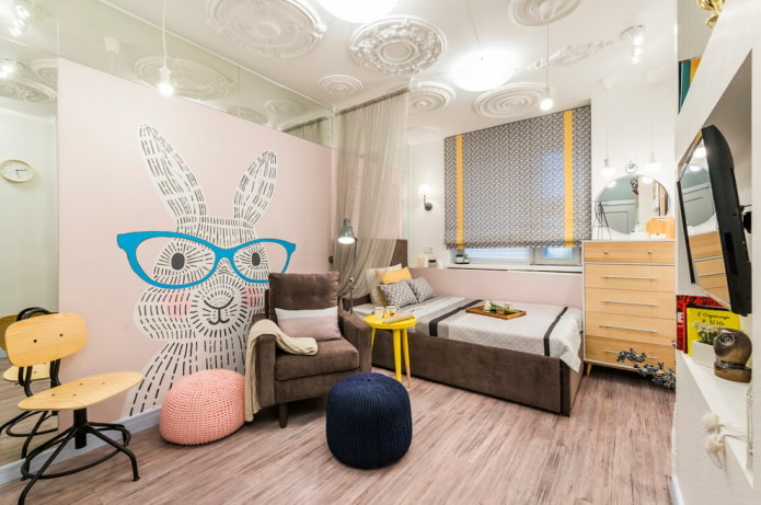decoration of a children's room in a nordic style