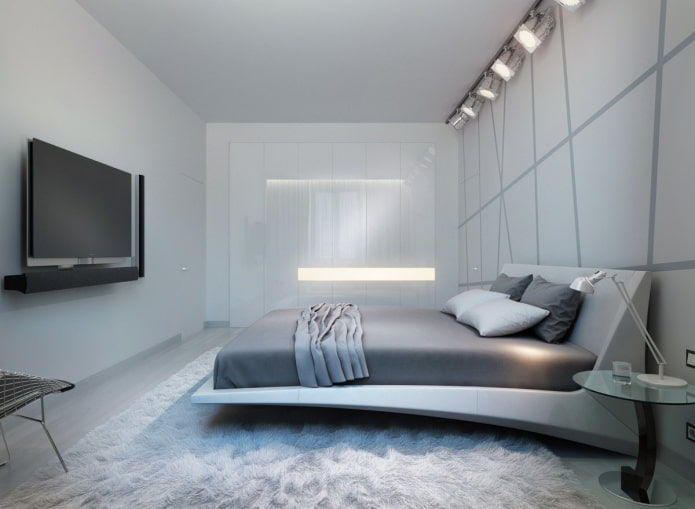 high-tech bedroom color palette