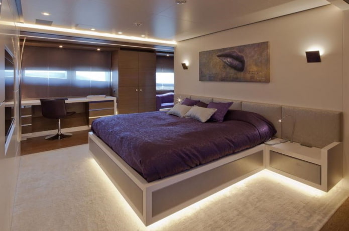 high-tech bedroom interior design