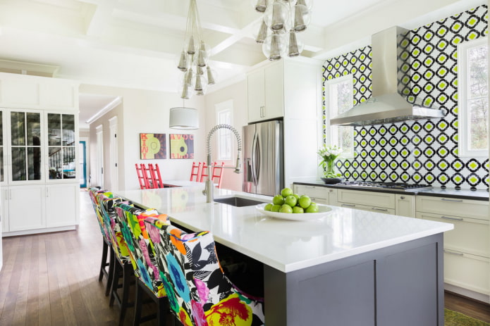 eclectic style kitchen interior