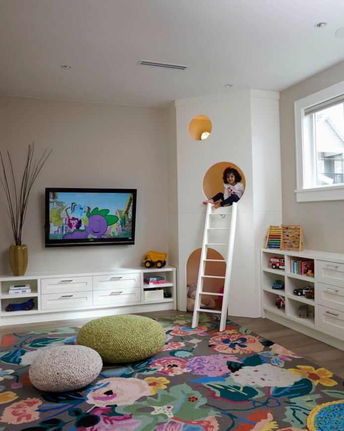 Recreation area and playroom