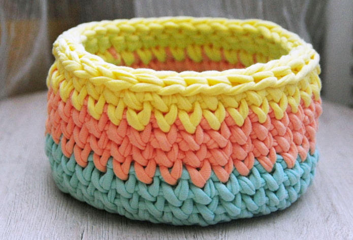Multicolored basket