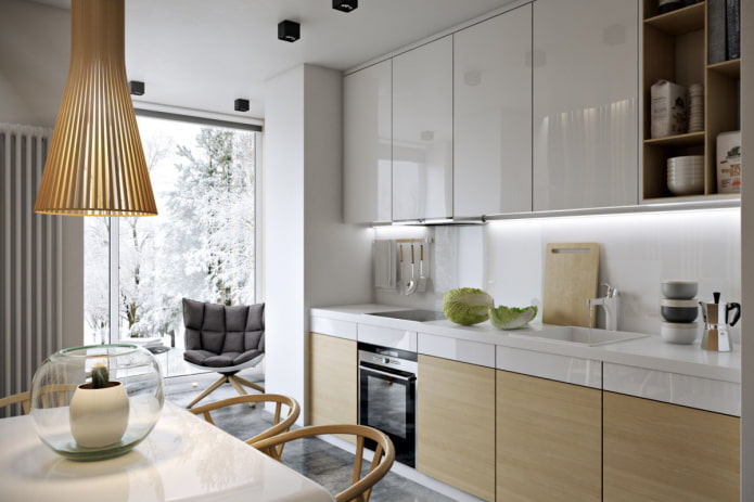 small kitchen in modern style