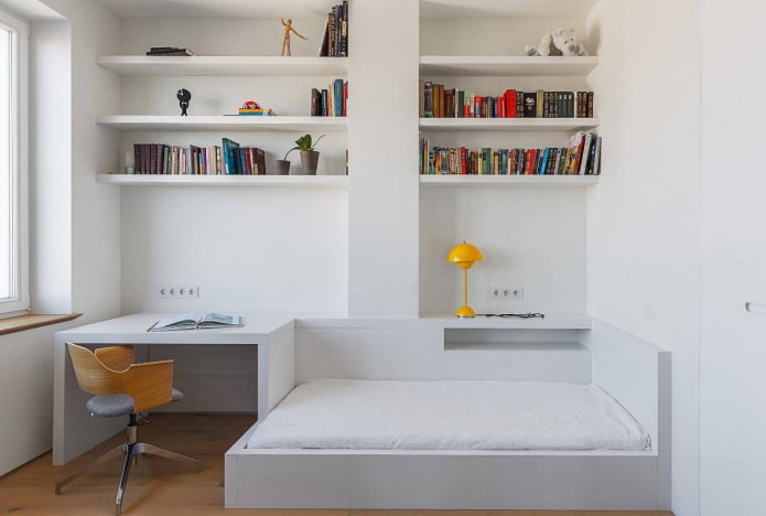 minimalist teen bedroom