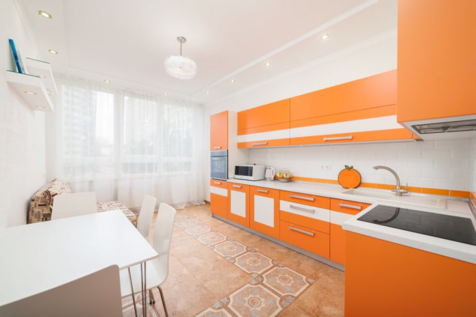 ตกแต่งห้องครัวโทนสีส้ม