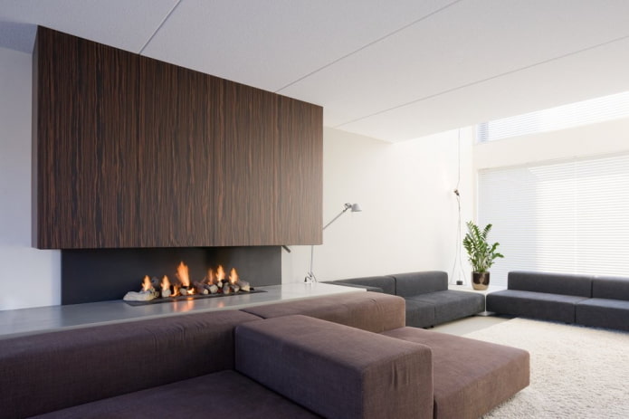 nappali belsőépítészet minimalista stílusban