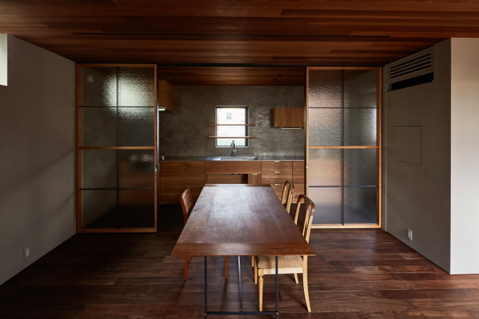 Kücheneinrichtung im japanischen Stil