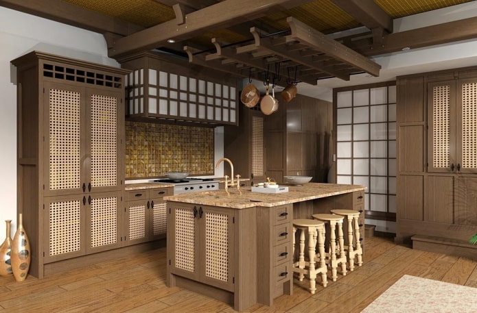 konyha lakberendezés japán stílusban