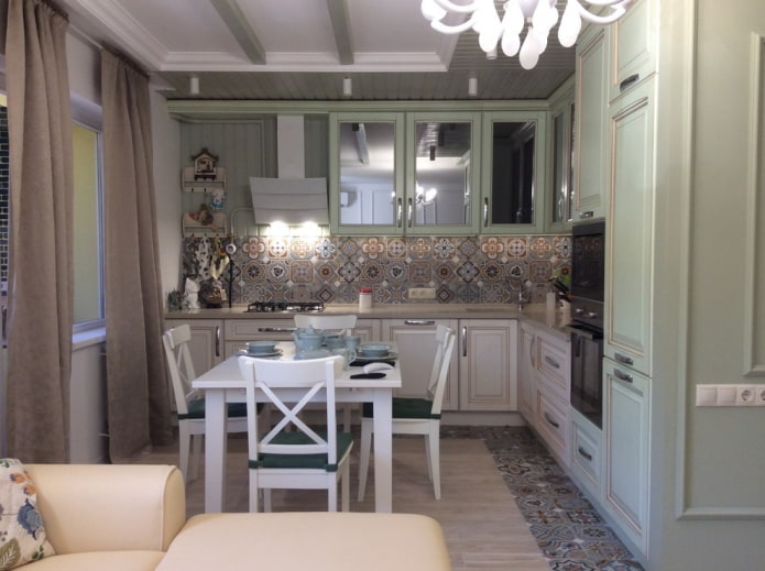 kitchen interior in Provencal style