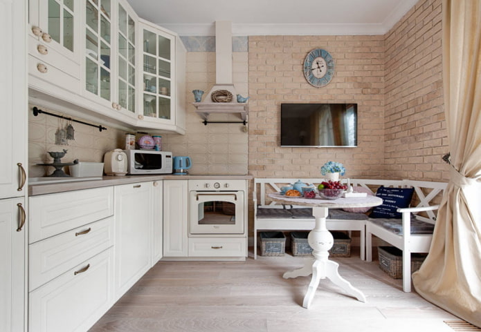 Provence style corner kitchen