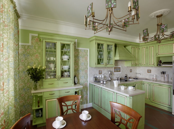 color scheme of classic kitchen