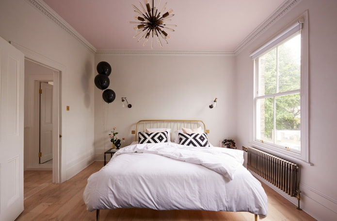 шема боја спаваће собе у нордијском стилу