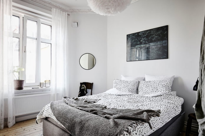 дизајн спаваће собе у нордијском стилу