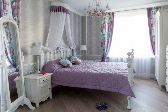 Provencal style bedroom interior