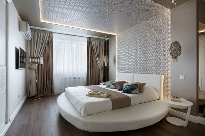 Bedroom without chandelier