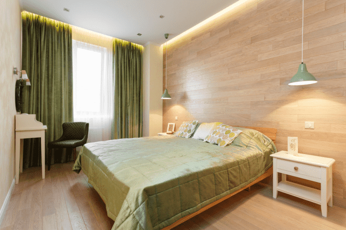 eco-style beige bedroom interior