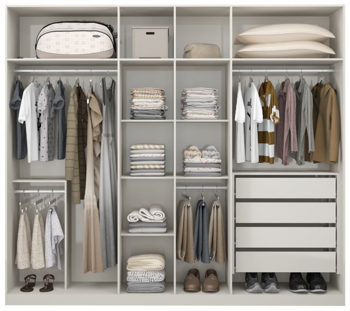 3-section wardrobe