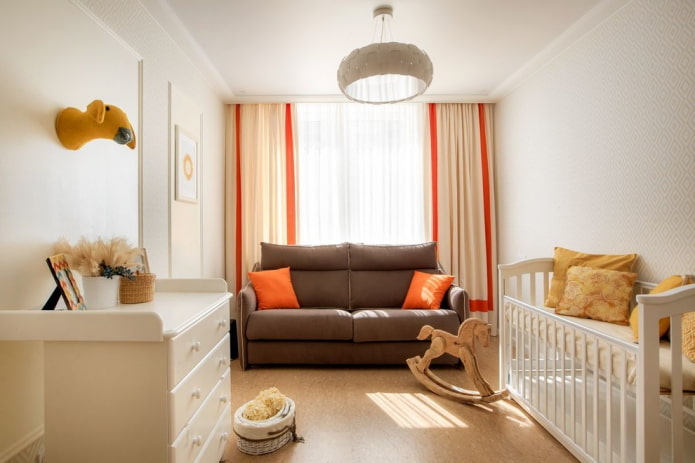 furnishings in the interior of the nursery for the kid