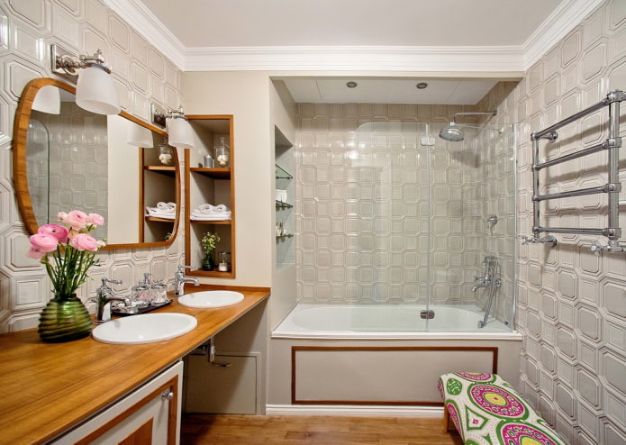 Szürke-barna fürdőszoba