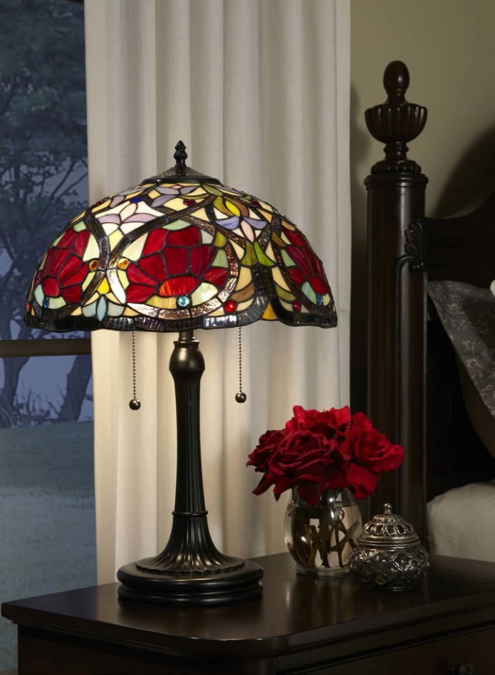 Stained glass lampshade