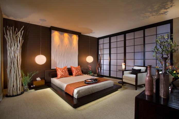 Brown bedroom