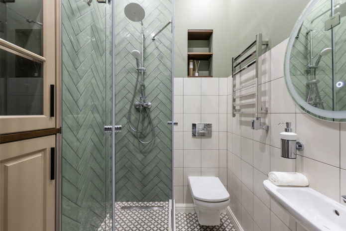 layout and zoning of the combined bathroom