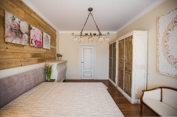 bedroom color scheme in rustic style