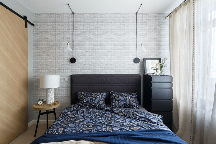 bedroom 9 squares in a modern style