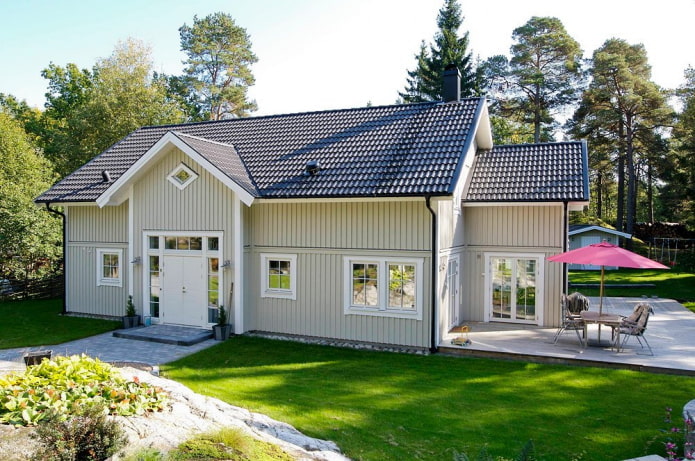cottage in Scandinavian style