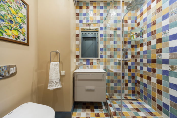 fürdőszoba dekoráció mediterrán stílusban