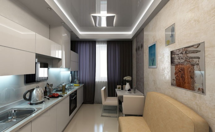 High-Tech Küche-Wohnzimmer Dekoration