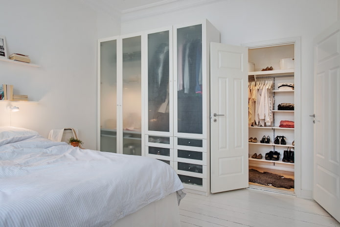 Walk-in closet from the room