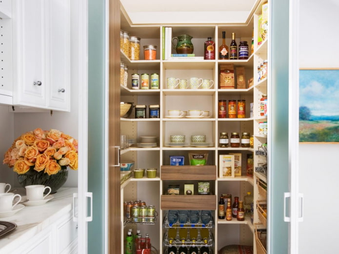 pantry decoration in the interior