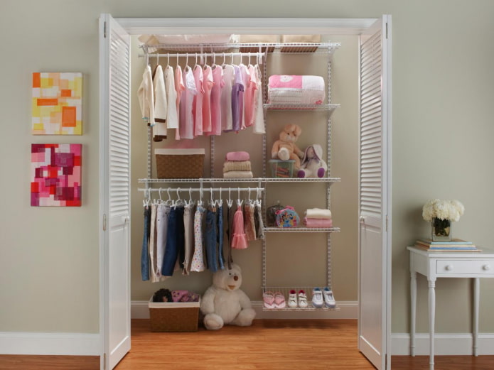 pantry design for baby clothes