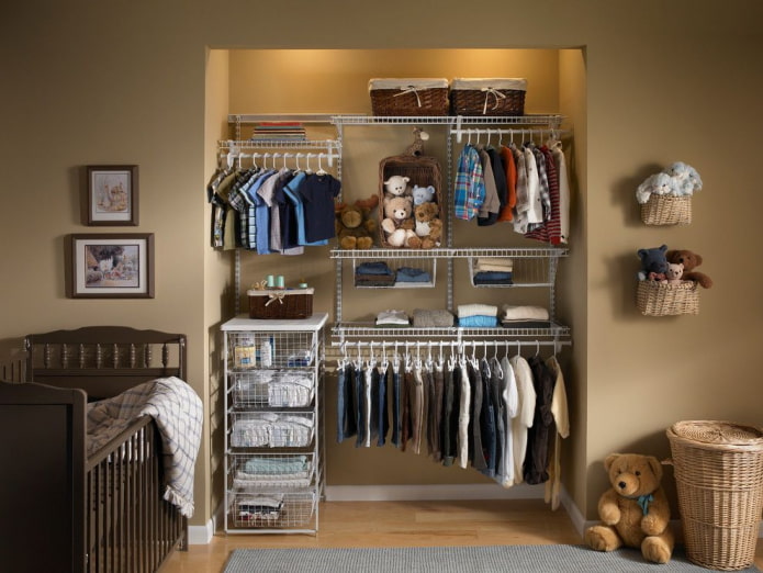 pantry design for baby clothes