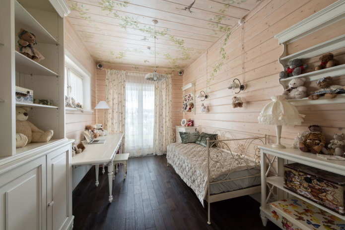 bedroom for girls in provence style