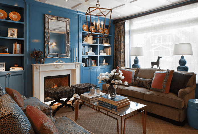 belső kék-barna nappali