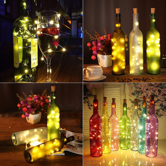 a selection of bottle lighting ideas