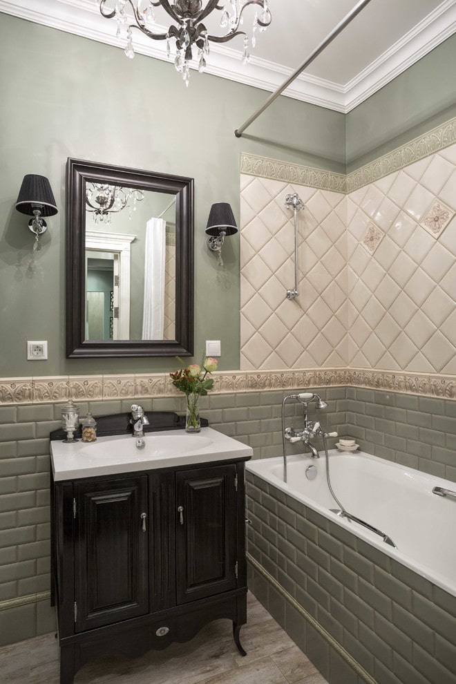 bathroom in classic style