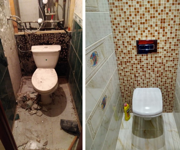 Reparatur eines Badezimmers in Chruschtschow