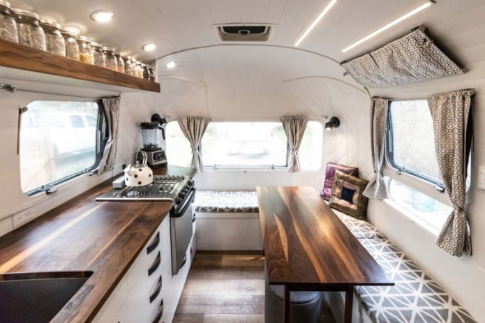 RV cooking area