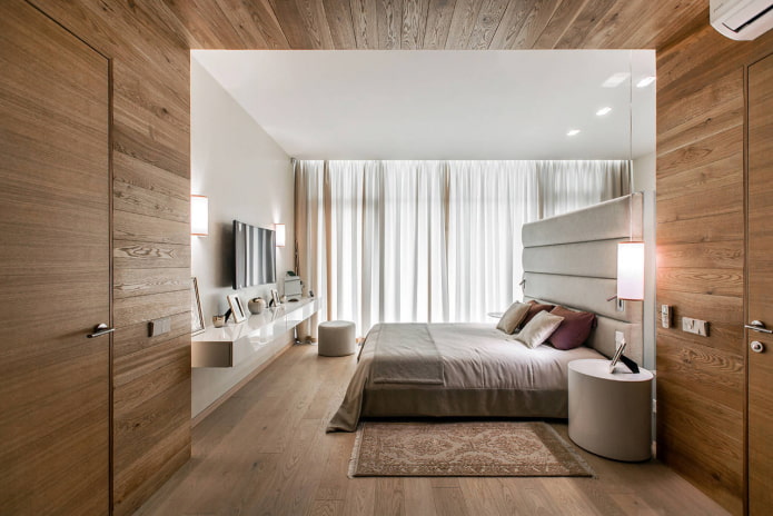 Bedroom zoning with finishing