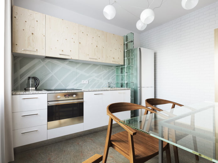 set in the kitchen with an area of ​​9 squares
