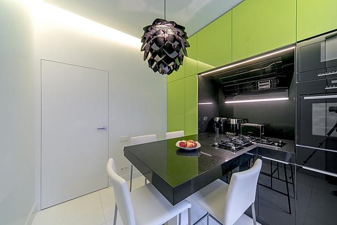 high-tech kitchen 9 squares