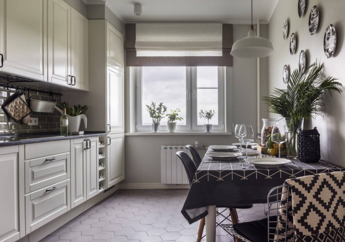 Küche 9 Plätze im neoklassizistischen Stil